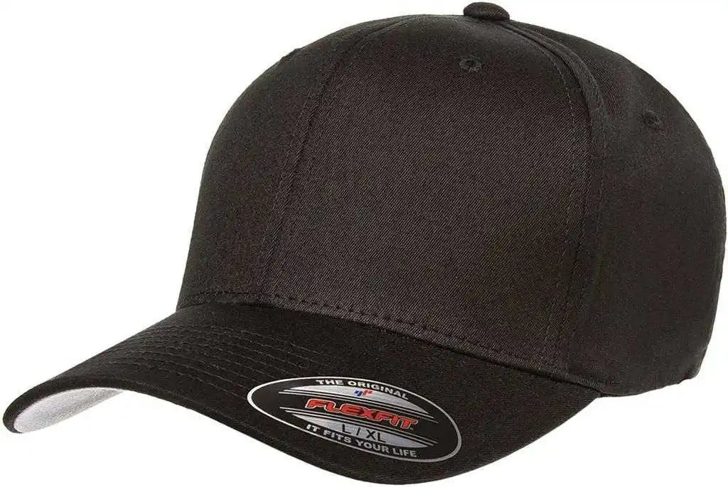 Flexfit 5001 V-flex Twill Cap - Black - 6 3/4’’ - 7 1/4’’