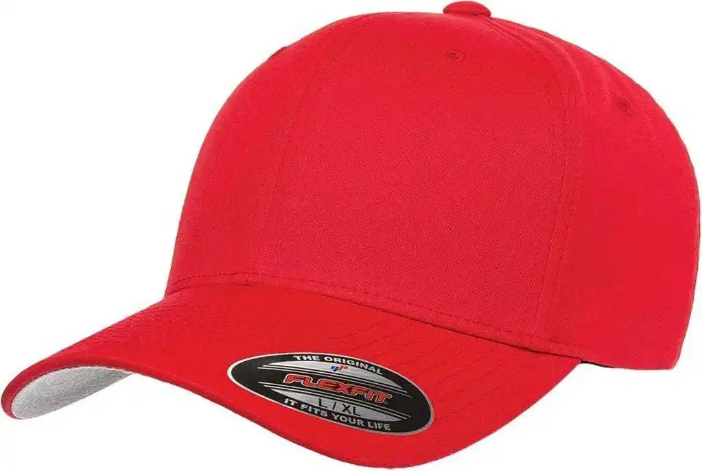 Flexfit 5001 V-flex Twill Cap - Red - 6 3/4’’ - 7 1/4’’
