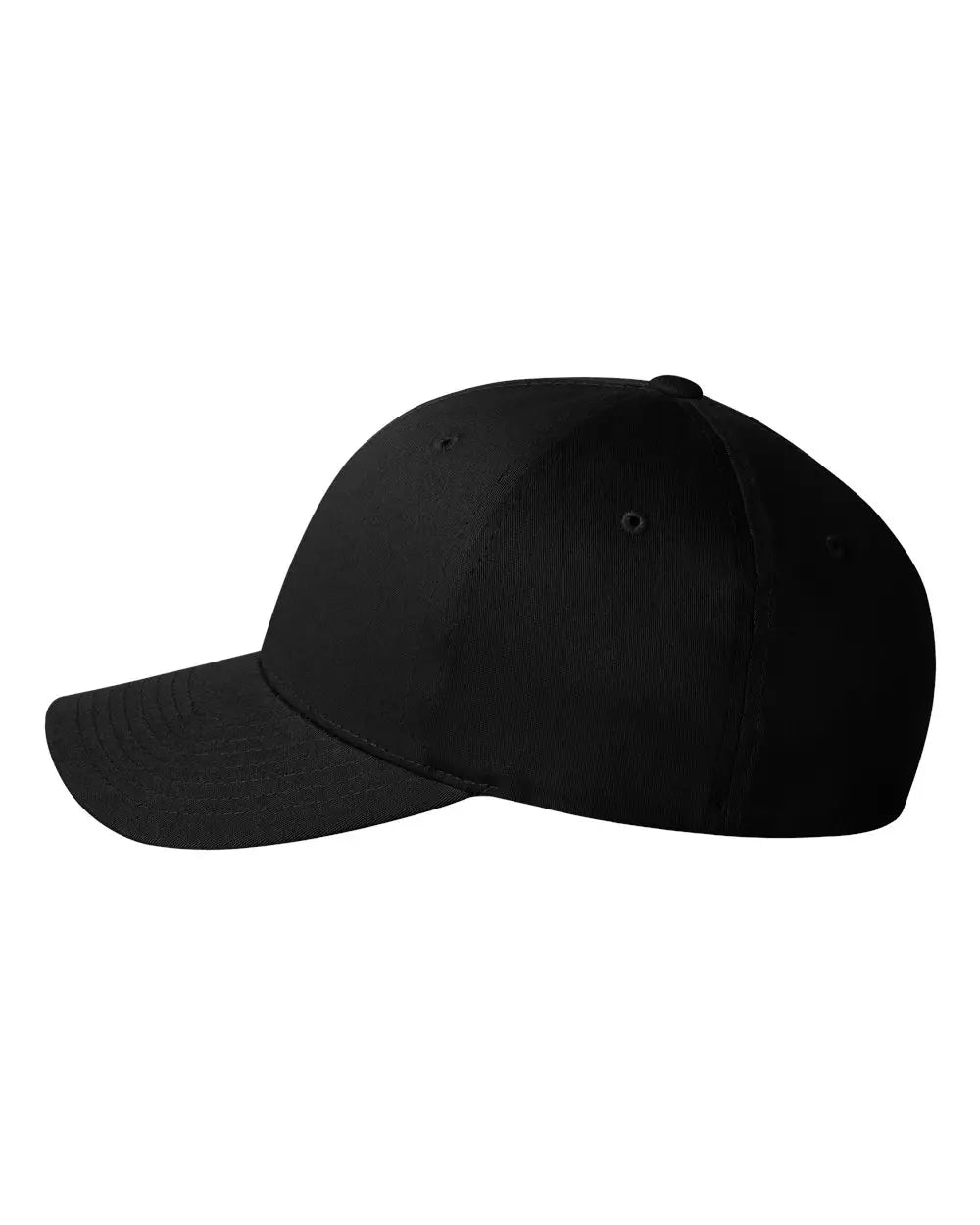 Flexfit 5001y V- Cotton Twill Cap - 5001 - Black - S/m