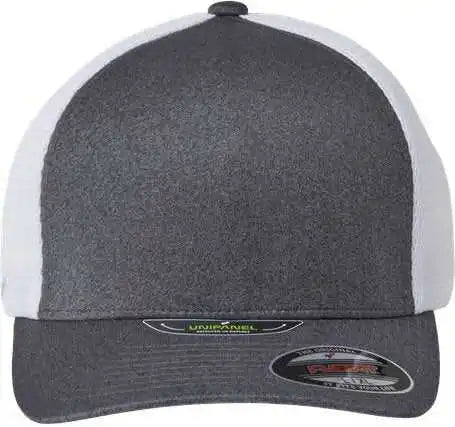 Flexfit 5511up Unipanel Trucker Cap - Melange Dark Gray White - L/xl