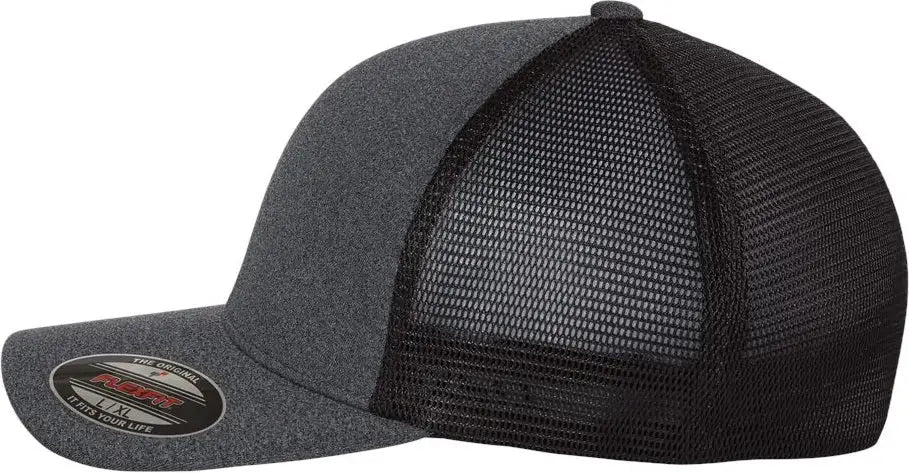 Flexfit 5511up Unipanel™ Trucker Cap - Melange Dark Grey Black