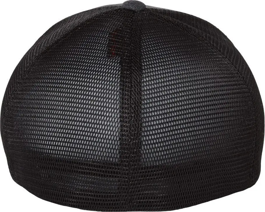 Flexfit 5511up Unipanel™ Trucker Cap - Melange Dark Grey Black - Gray / S/m