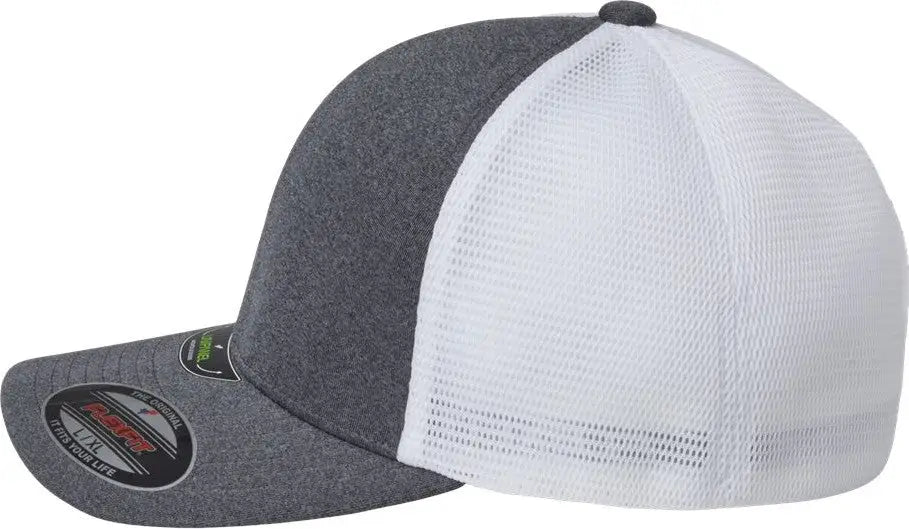 Flexfit 5511up Unipanel™ Trucker Cap - Melange Dark Grey White