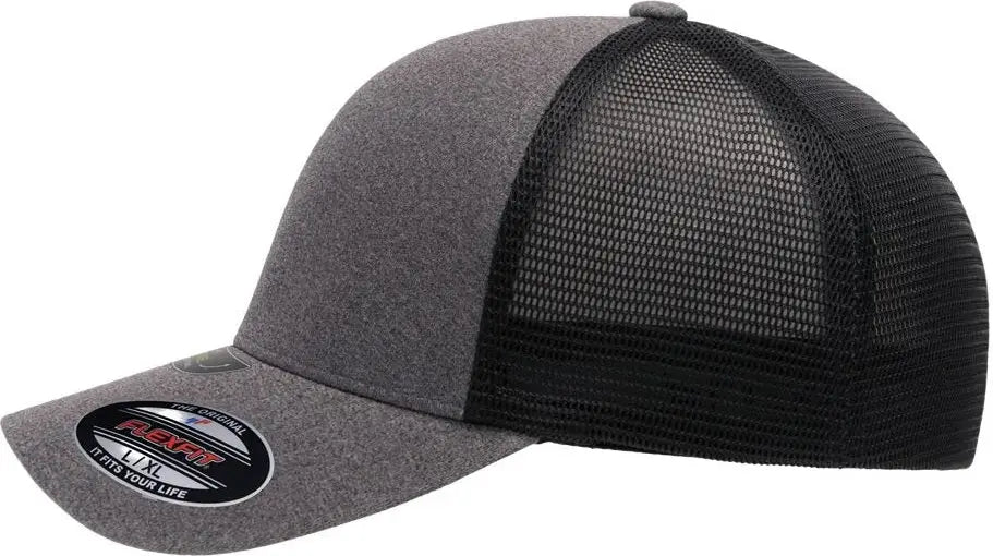 Flexfit 5511up Unipanel™ Trucker Cap - Melange Heather Black