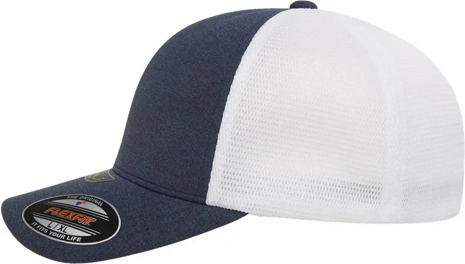 Flexfit 5511up Unipanel™ Trucker Cap - Melange Navy White