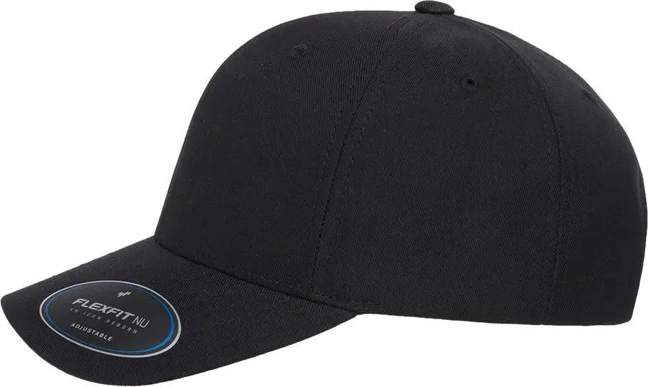 Flexfit 6110nu Nu® Adjustable Cap - Black - one Size Fits Most