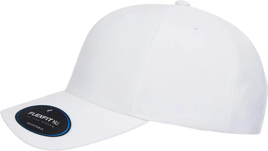 Flexfit 6110nu Nu® Adjustable Cap - White - one Size Fits Most
