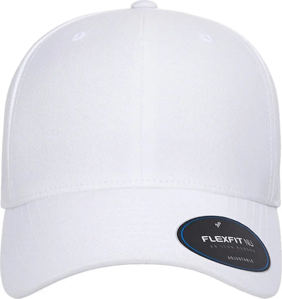 Flexfit 6110nu Nu® Adjustable Cap - White - one Size Fits Most