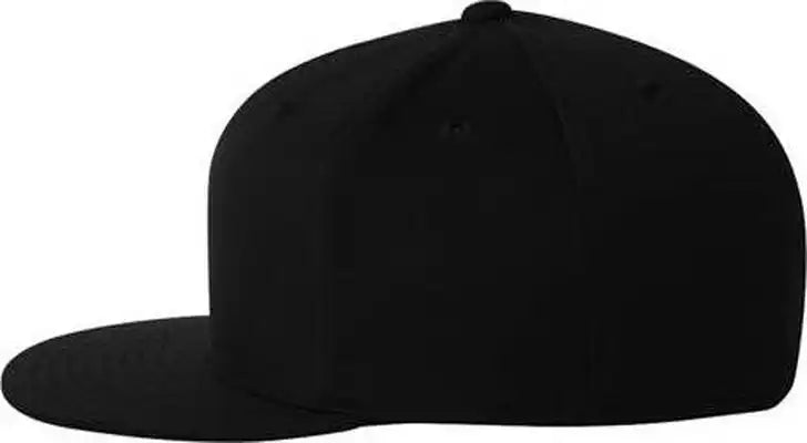 Flexfit 6210ff 210 Flat Bill Cap Black
