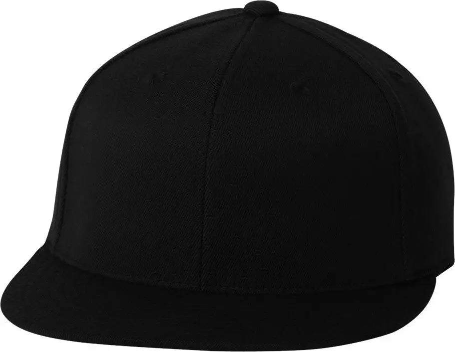 Flexfit 6210ff 210® Flat Bill Cap - Black - S/m