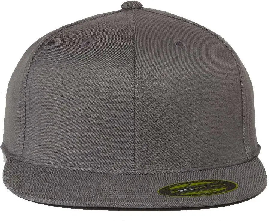Flexfit 6210ff 210® Flat Bill Cap - Dark Grey - Gray / S/m