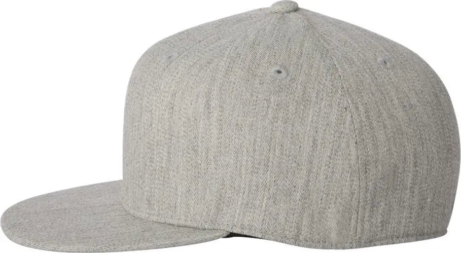 Flexfit 6210ff 210® Flat Bill Cap - Heather Grey