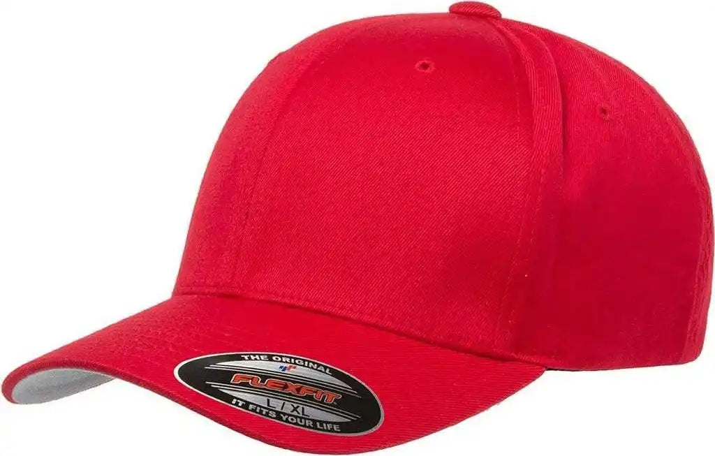 Flexfit 6277 Twill Cap - Red - 6 3/4’’ - 7 1/4’’