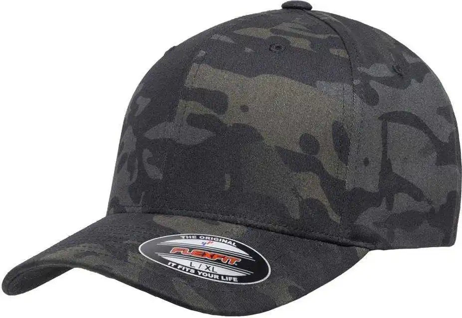 Flexfit 6277mc Multicam Twill Cap - Multicam Black - Multi-colored / 6 3/4’’ - 7 1/4’’