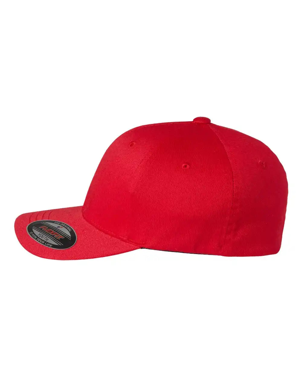 Flexfit 6277y Youth Cotton Blend Cap - Red - Osfa