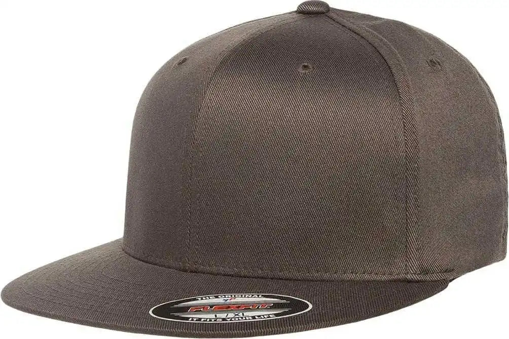 Flexfit 6297f Pro-baseball on Field Flat Bill Cap - Dark Gray - 6 3/4’’ - 7 1/4’’