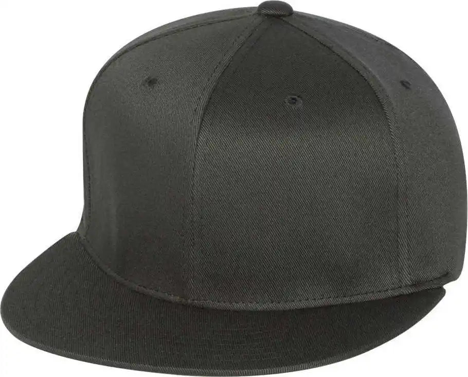 Flexfit 6297f Pro-baseball on Field Flat Bill Cap - Dark Gray