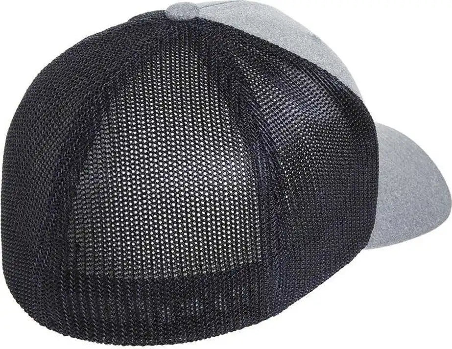 Flexfit 6311 Melangee Trucker Cap - Heather Gray Navy - 6 7/8’’ - 7 1/2’’