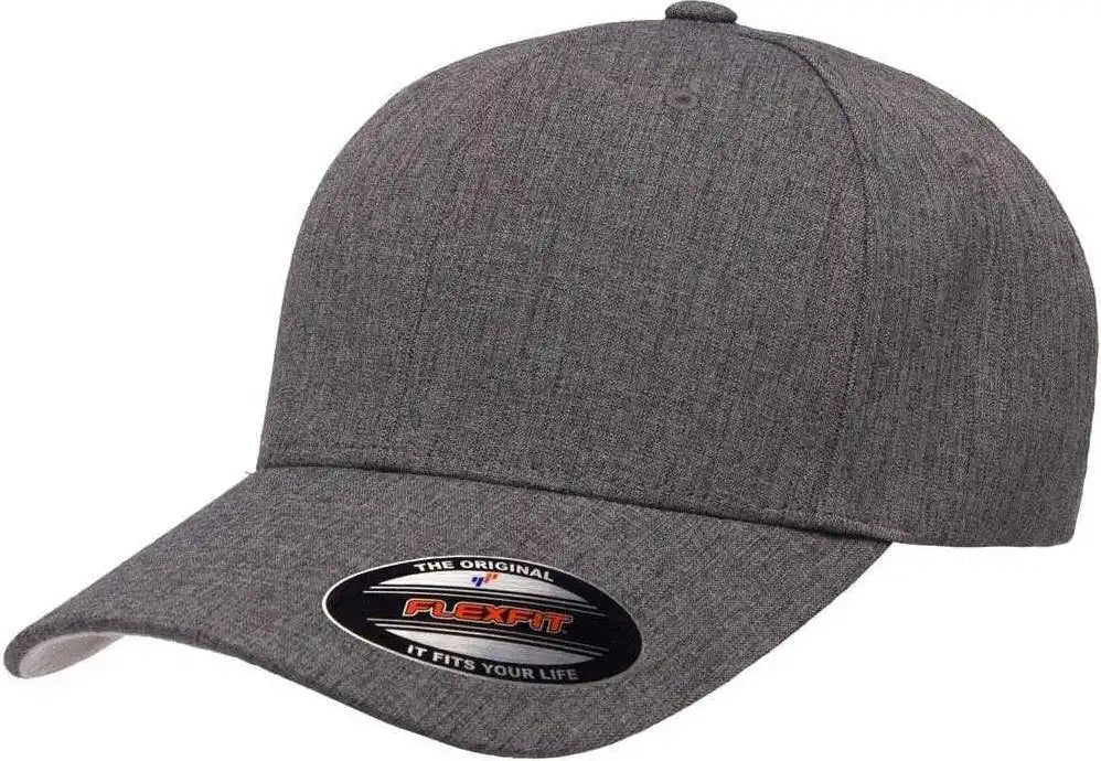 Flexfit 6350 Heatherlight M??lange Cap - Dark Gray - 6 3/4’’ - 7 1/4’’