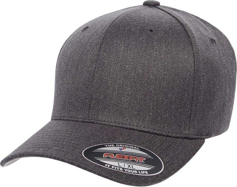 Flexfit 6477 Wool-blend Cap - Dark Heather - Gray / 6 3/4’’ - 7 1/4’’