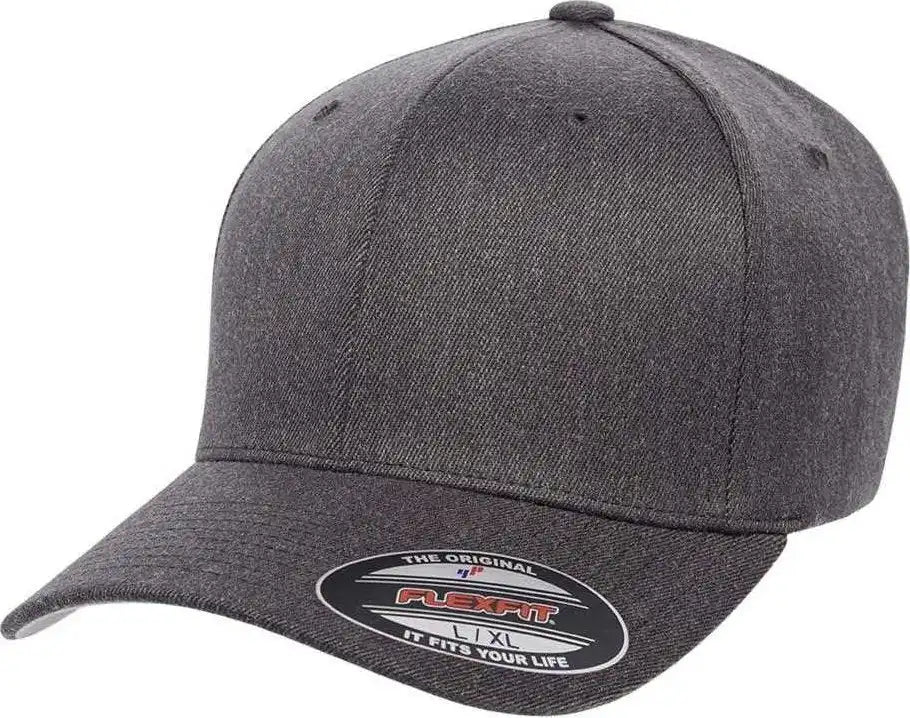 Flexfit 6477 Wool-blend Cap - Dark Heather - Gray / 6 3/4’’ - 7 1/4’’