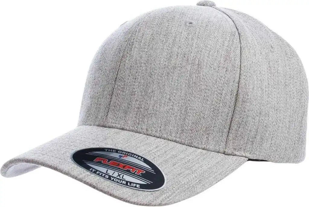 Flexfit 6477 Wool-blend Cap - Heather Gray - 6 3/4’’ - 7 1/4’’