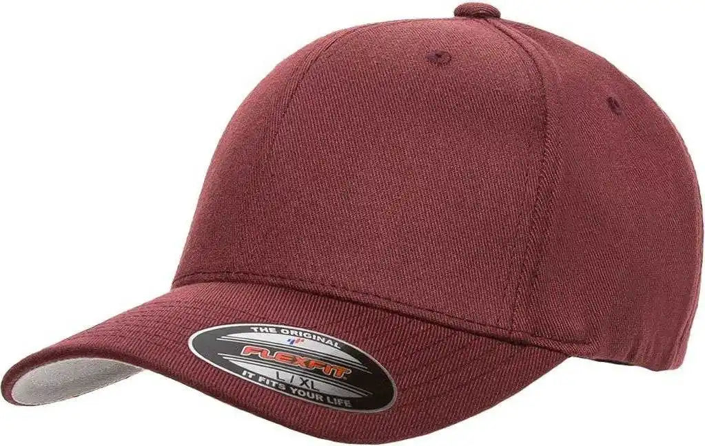 Flexfit 6477 Wool-blend Cap - Maroon - 6 3/4’’ - 7 1/4’’