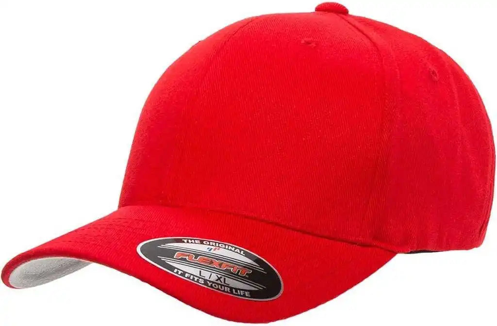 Flexfit 6477 Wool-blend Cap - Red - 6 3/4’’ - 7 1/4’’
