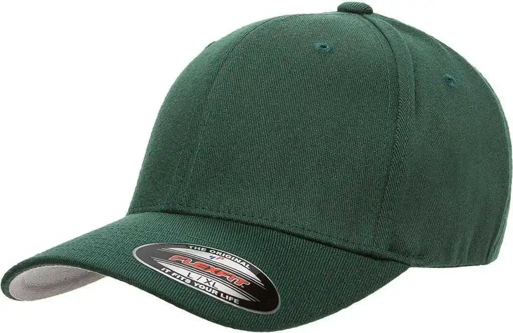 Flexfit 6477 Wool-blend Cap - Spruce - Forest / 6 3/4’’ - 7 1/4’’