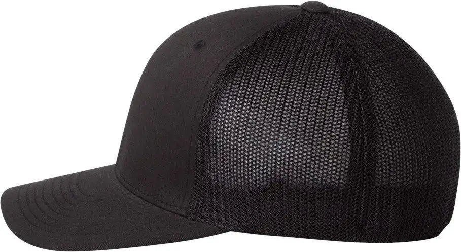 Flexfit 6511 Trucker Cap - Black - one Size Fits Most