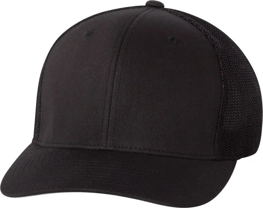 Flexfit 6511 Trucker Cap - Black - one Size Fits Most
