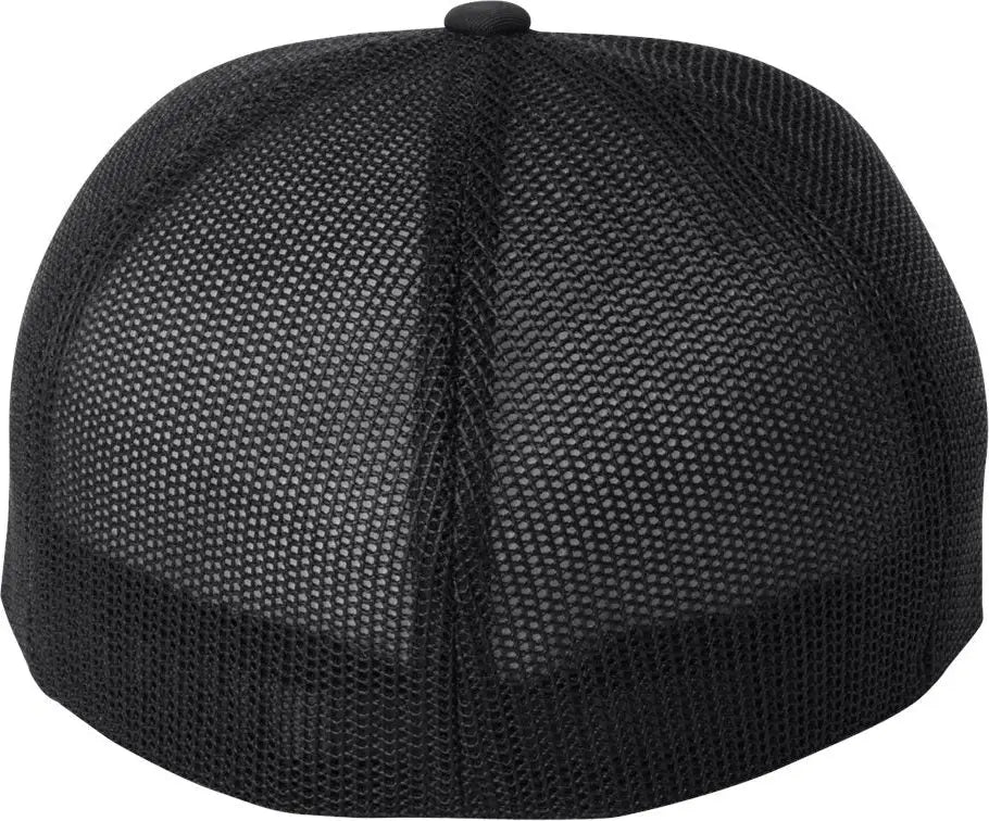 Flexfit 6511 Trucker Cap - Black White - one Size Fits Most