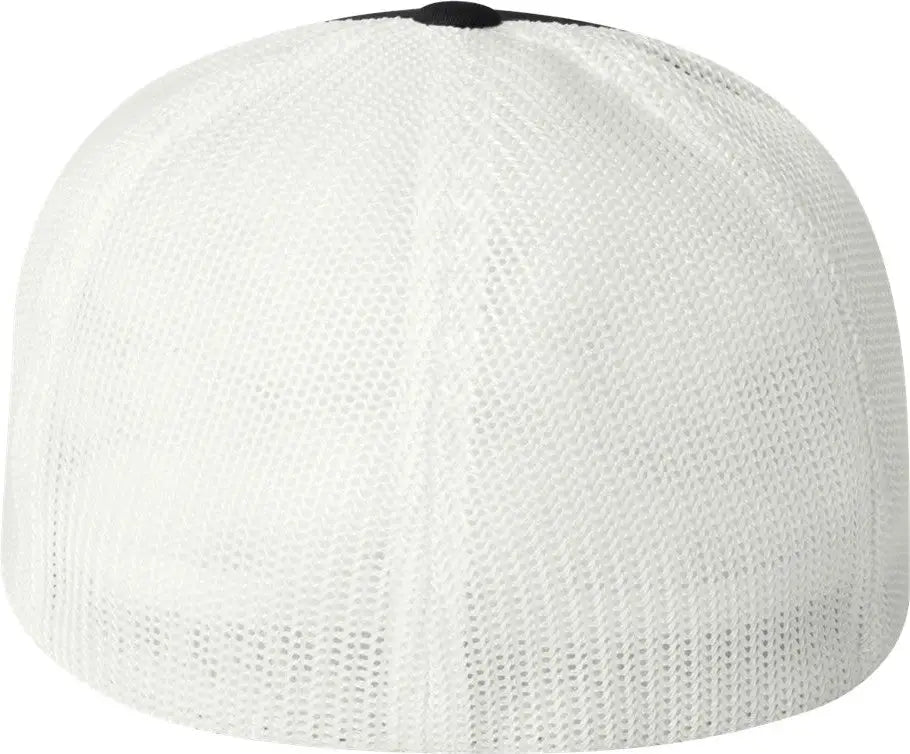 Flexfit 6511 Trucker Cap - Black White - one Size Fits Most