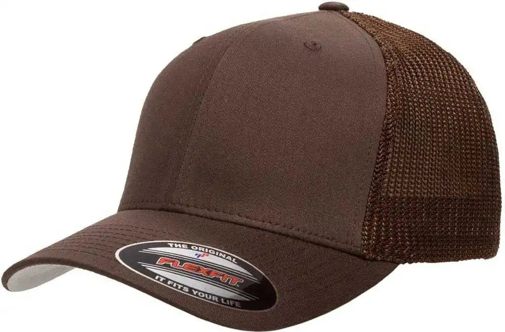 Flexfit 6511 Trucker Cap Brown / 6 7/8’’ 7 1/2’’