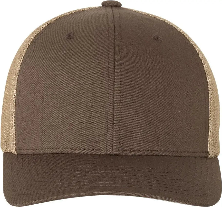 Flexfit 6511 Trucker Cap - Brown Khaki - one Size Fits Most