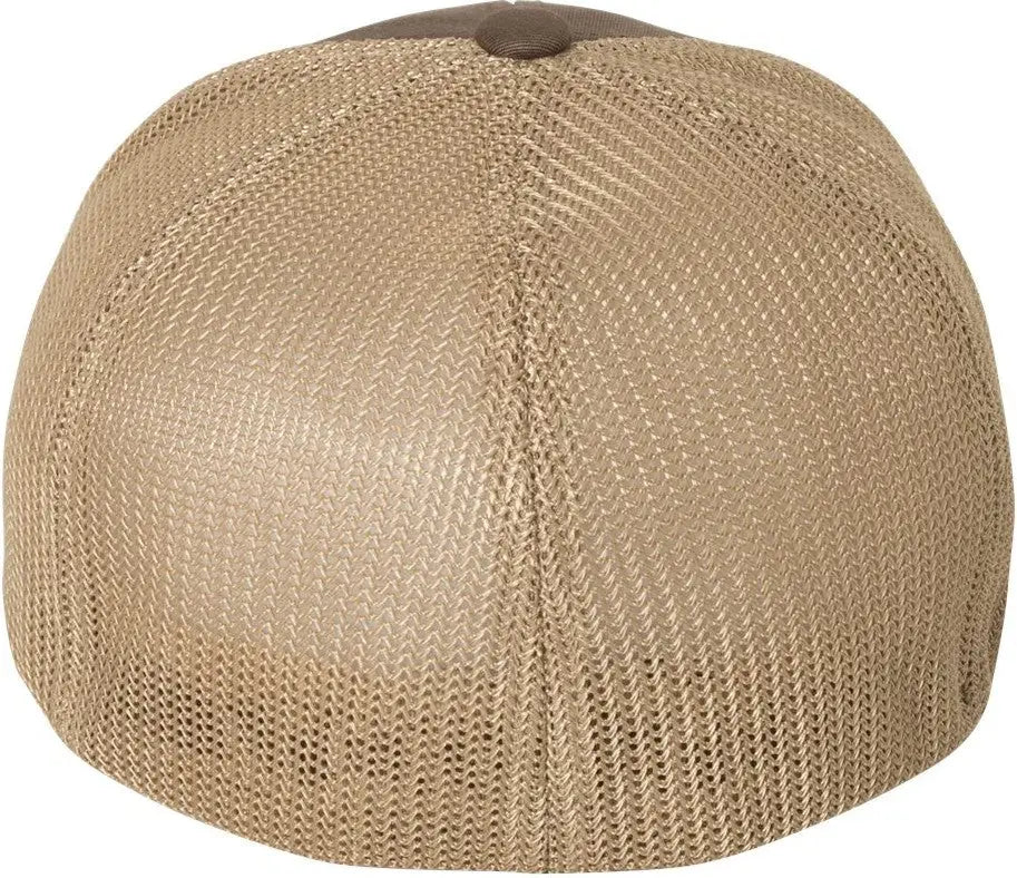 Flexfit 6511 Trucker Cap - Brown Khaki - one Size Fits Most