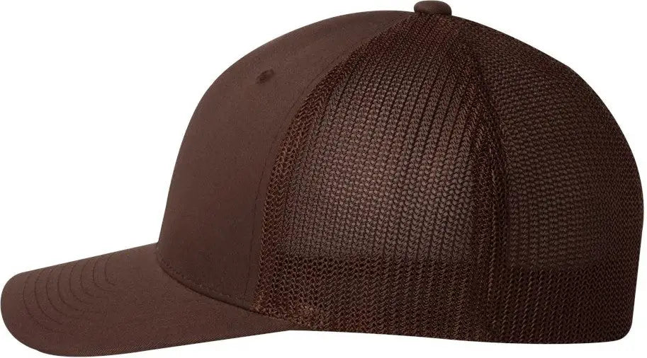 Flexfit 6511 Trucker Cap - Brown - one Size Fits Most