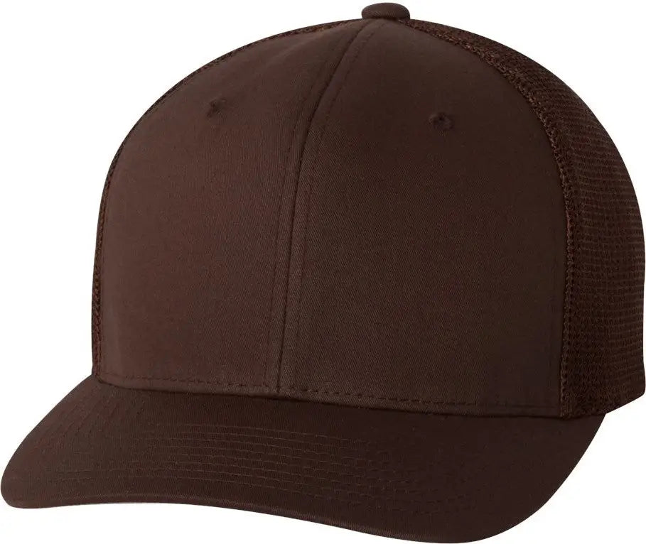 Flexfit 6511 Trucker Cap - Brown - one Size Fits Most