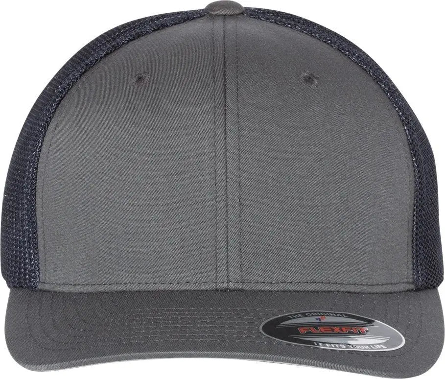 Flexfit 6511 Trucker Cap - Charcoal Navy - Dark Gray / one Size Fits Most