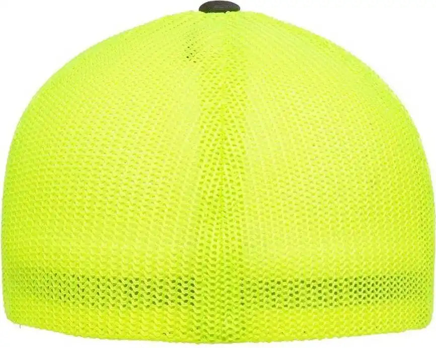 Flexfit 6511 Trucker Cap - Charcoal Neon Yellow - Dark Gray / 6 7/8’’ - 7 1/2’’
