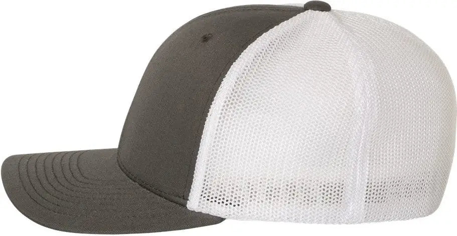 Flexfit 6511 Trucker Cap - Charcoal White - Dark Gray / one Size Fits Most