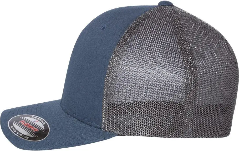 Flexfit 6511 Trucker Cap - Navy Graphite - Dark Gray / one Size Fits Most