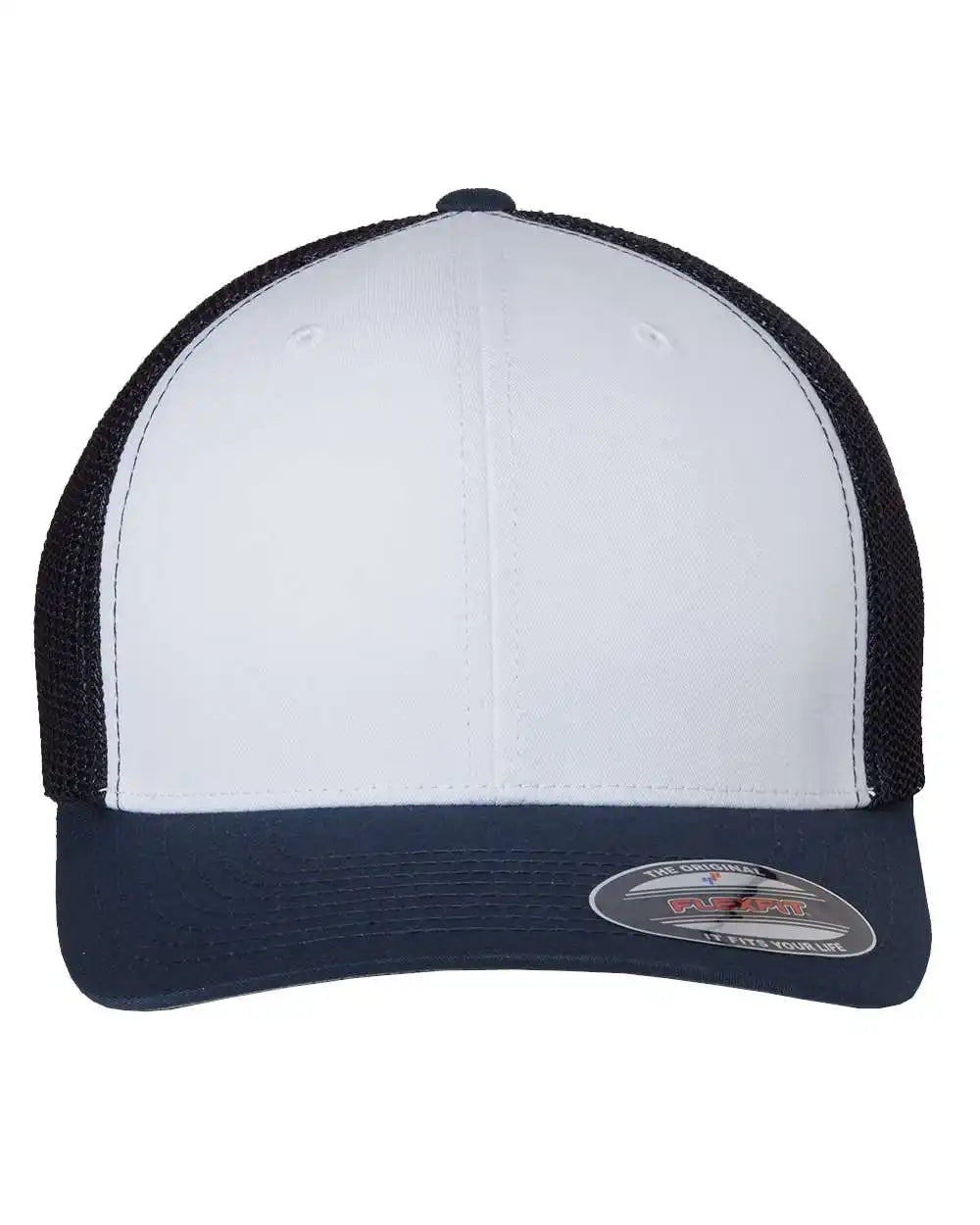 Flexfit 6511 Trucker Cap - Navy White - Navy/ White/ / Osfa