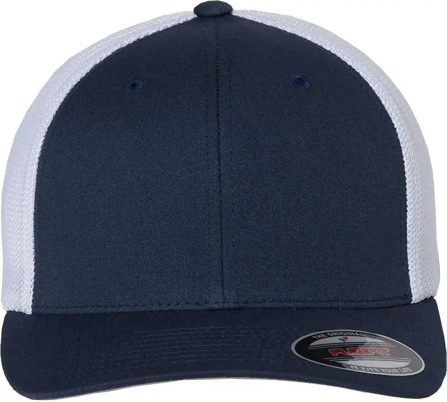 Flexfit 6511 Trucker Cap - Navy White - one Size Fits Most