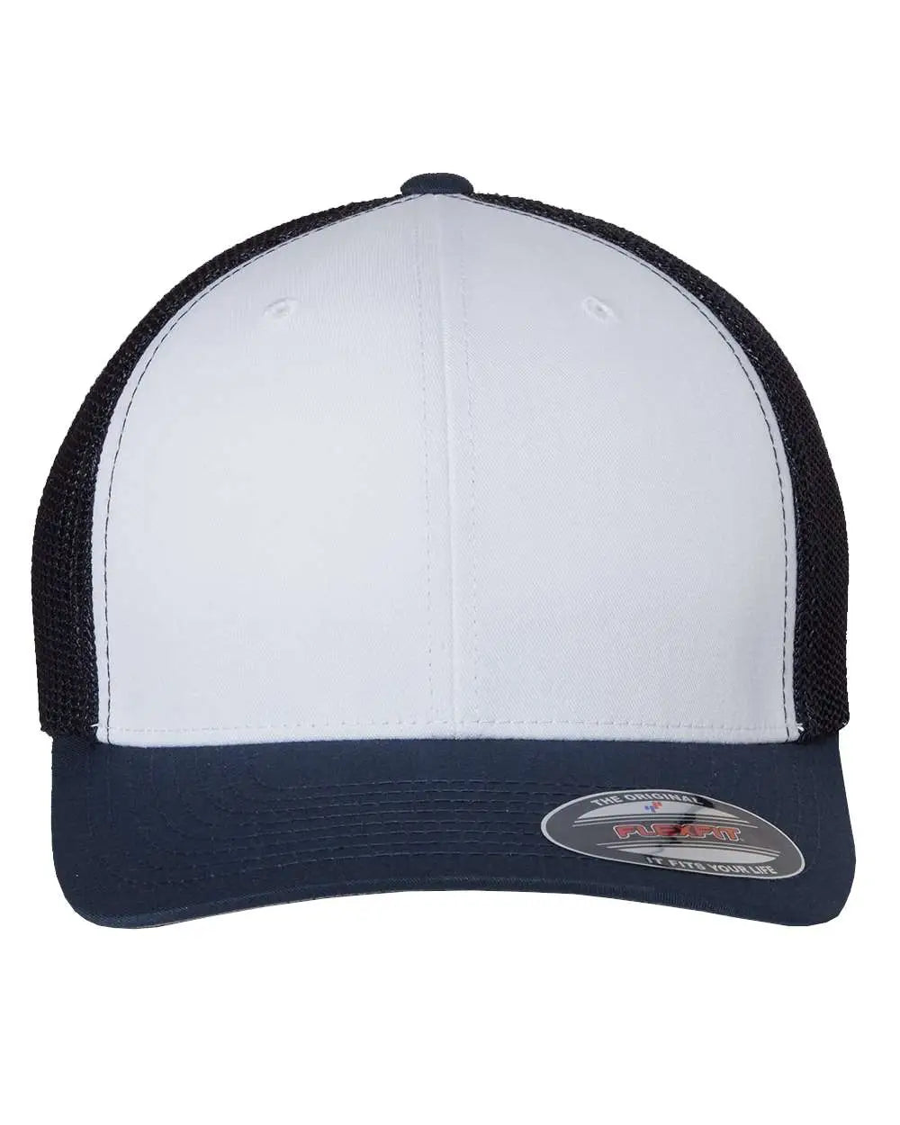 Flexfit 6511 Trucker Cap - Navy White - one Size Fits Most