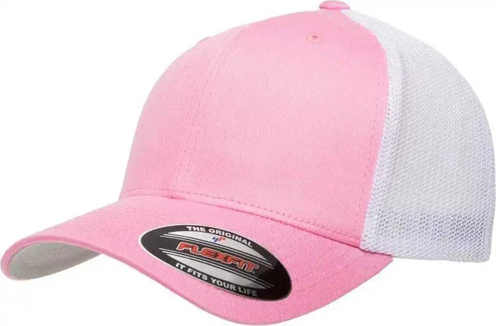 Flexfit 6511 Trucker Cap - Pink White - 6 7/8’’ - 7 1/2’’