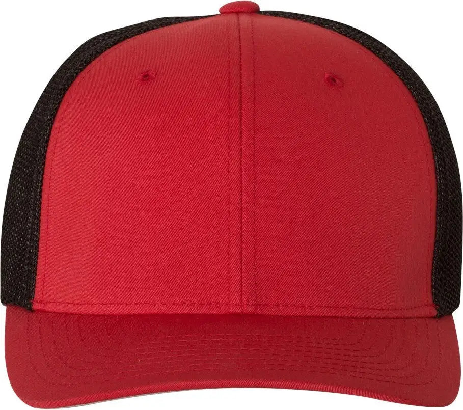 Flexfit 6511 Trucker Cap - Red Black - one Size Fits Most