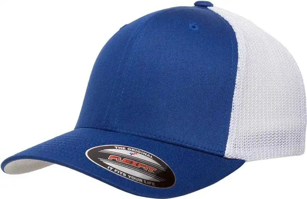 Flexfit 6511 Trucker Cap - Royal White - 6 7/8’’ - 7 1/2’’