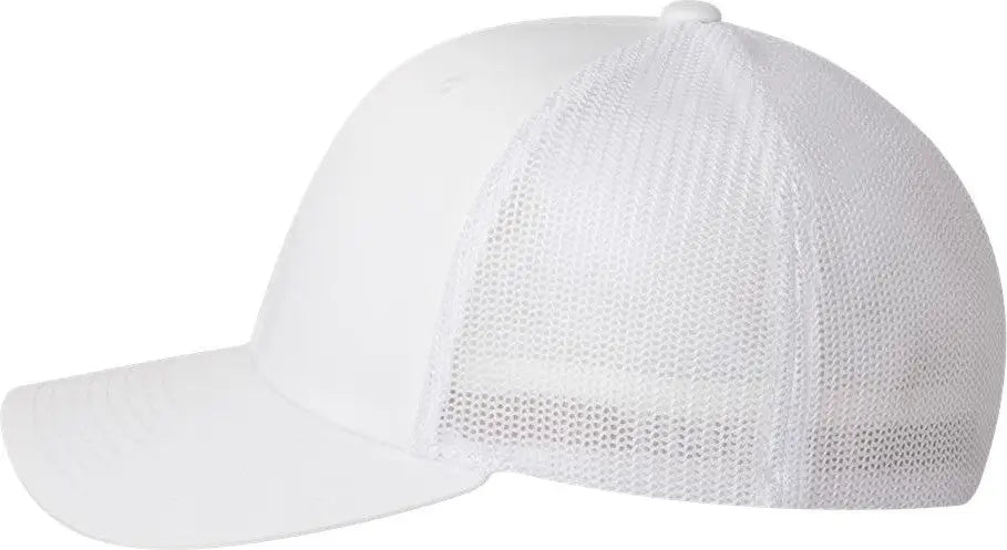 Flexfit 6511 Trucker Cap - White - one Size Fits Most