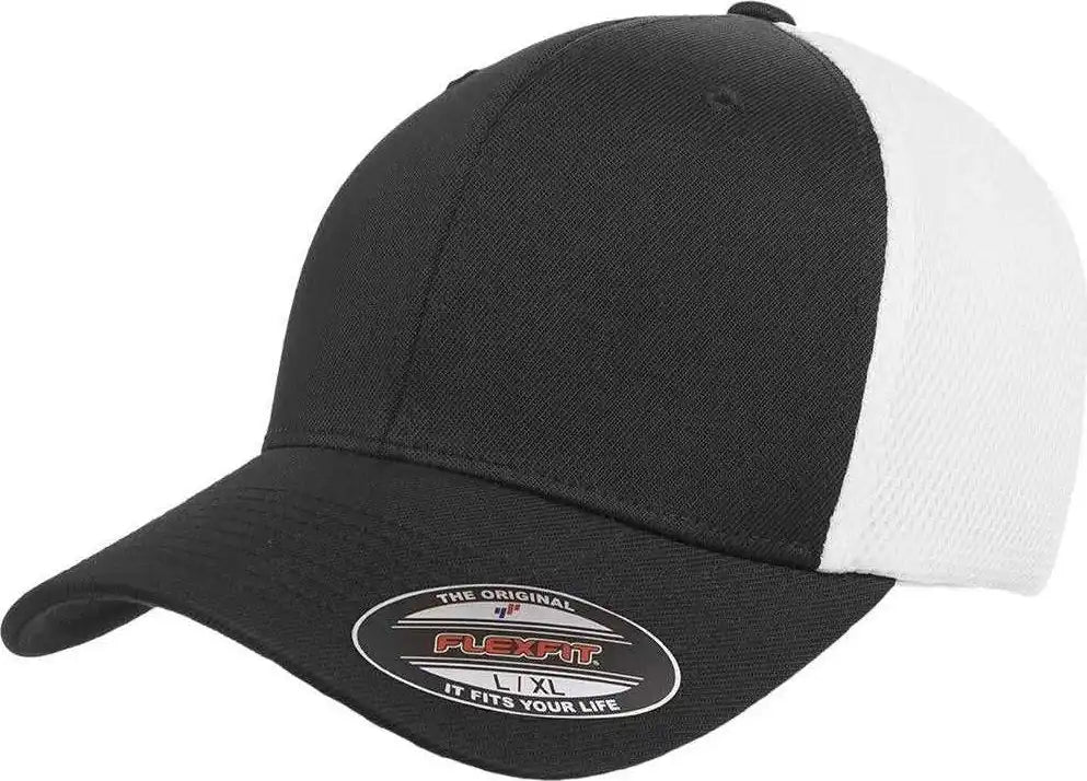 Flexfit 6533 Ultrafiber Mesh Cap - Black White - 6 3/4’’ - 7 1/4’’